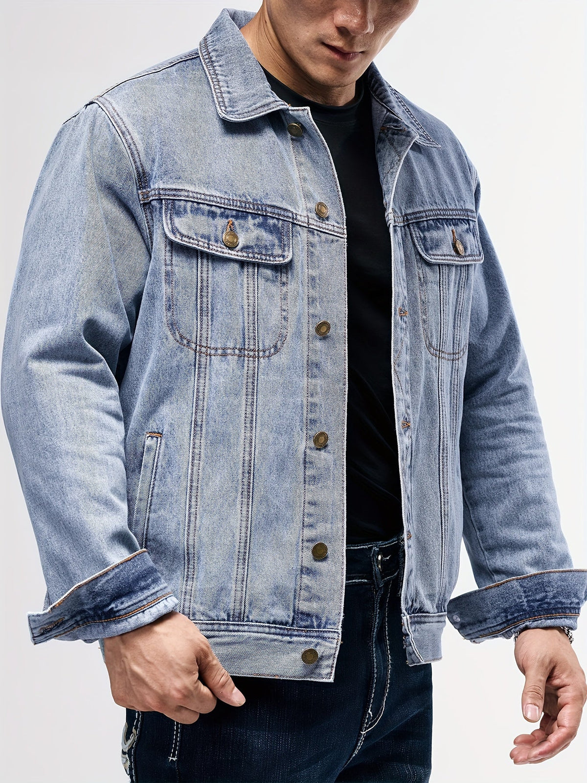 Helvano | Denim-Arbeitsjacke für Herren