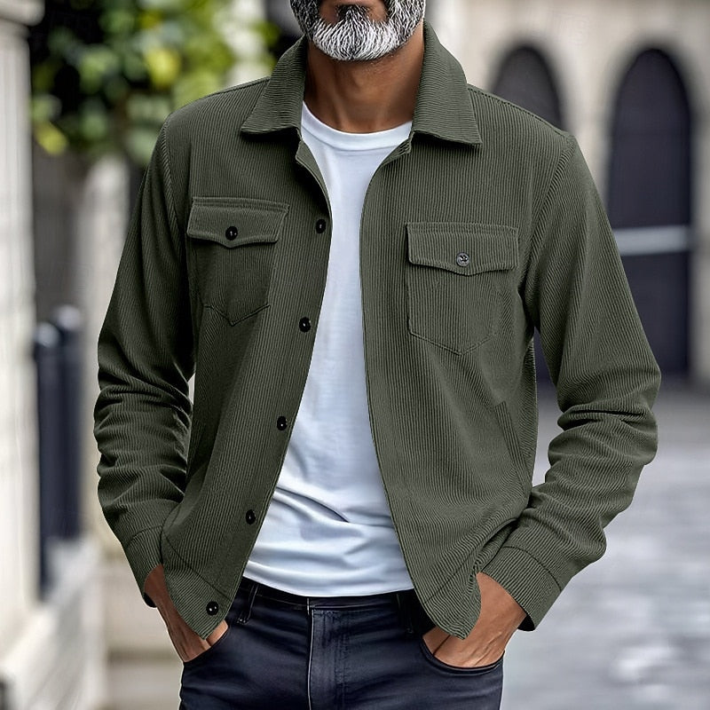 Helvano | Gerippte Utility-Jacke für Herren
