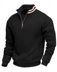 Helvano | Troyer Strickpullover mit Stehkragen für Herren