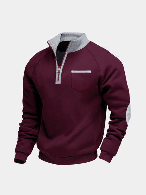Helvano | Fleece-Pullover mit Halfzip für Herren