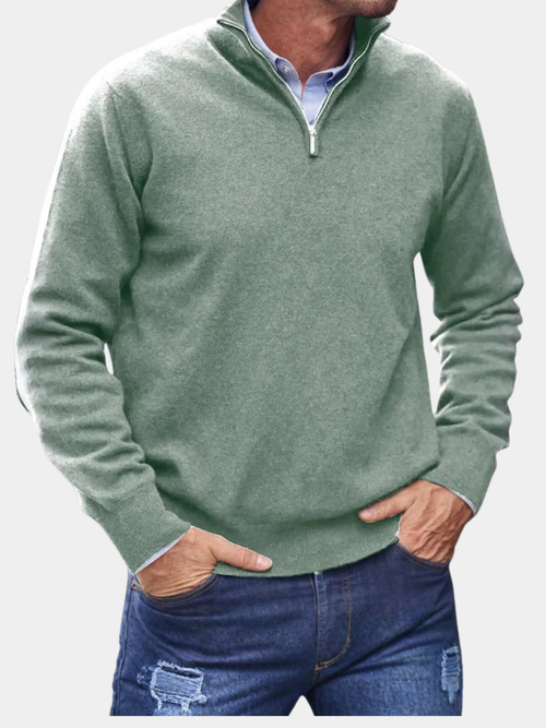 Helvano | Herren Troyer-Pullover mit Zip
