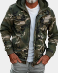 Helvano | Herren Kapuzenjacke im Military-Look