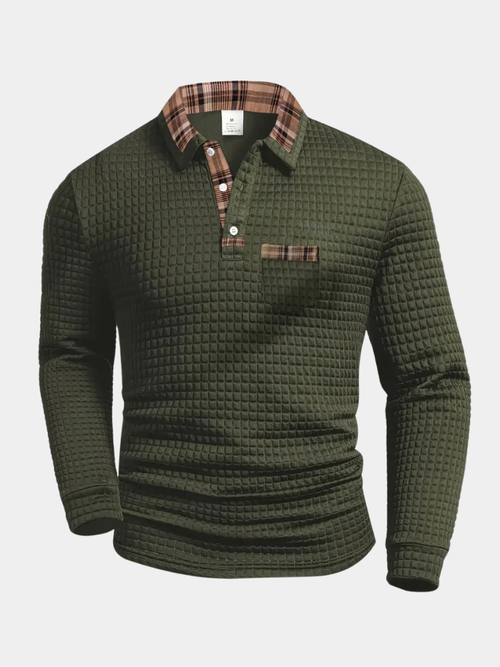 Helvano | Strukturiertes Poloshirt für Herren