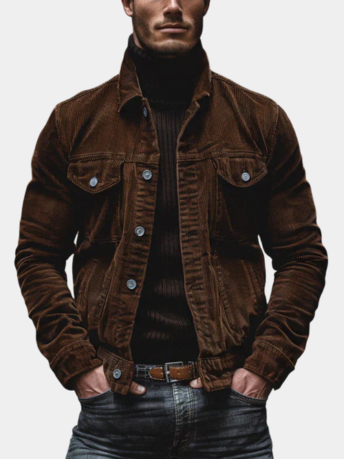 Helvano | Cord-Jacke im Retro-Look für Herren