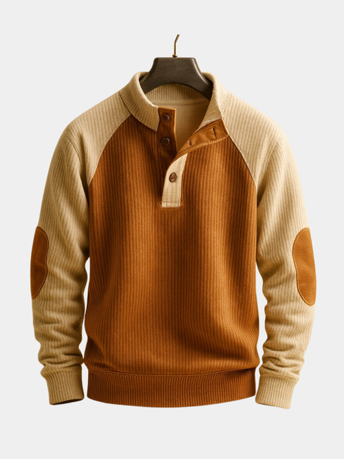 Helvano | Geripptes Strickpullover für Herren