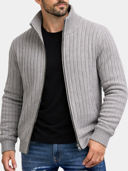 Helvano | Strickjacke mit Reissverschluss für Herren