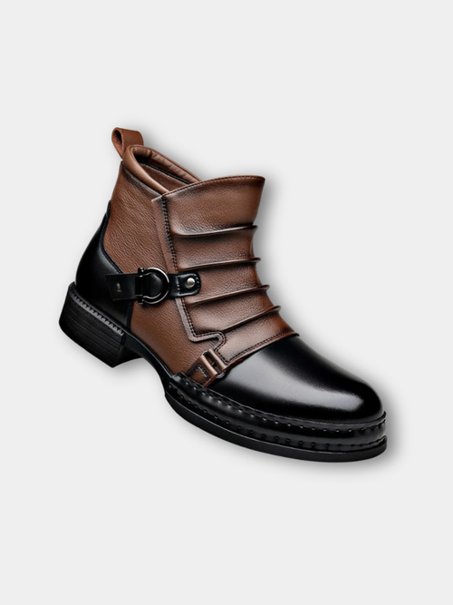 Helvano | Herren Stiefeletten mit Schnalle in Schwarz