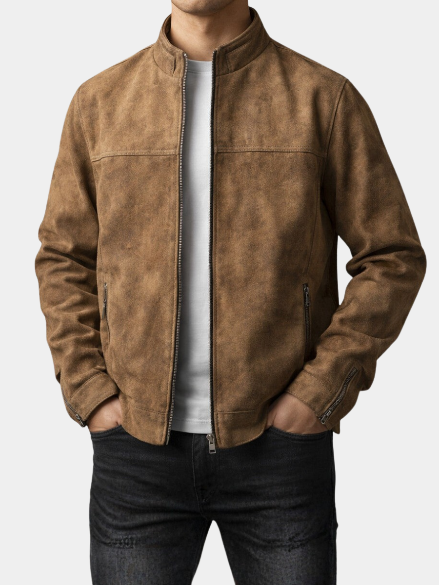 Helvano | Slim-Fit Bikerjacke für Herren