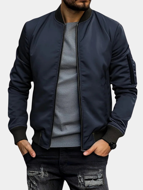 Helvano | Klassische Zip-Bomberjacke für Herren