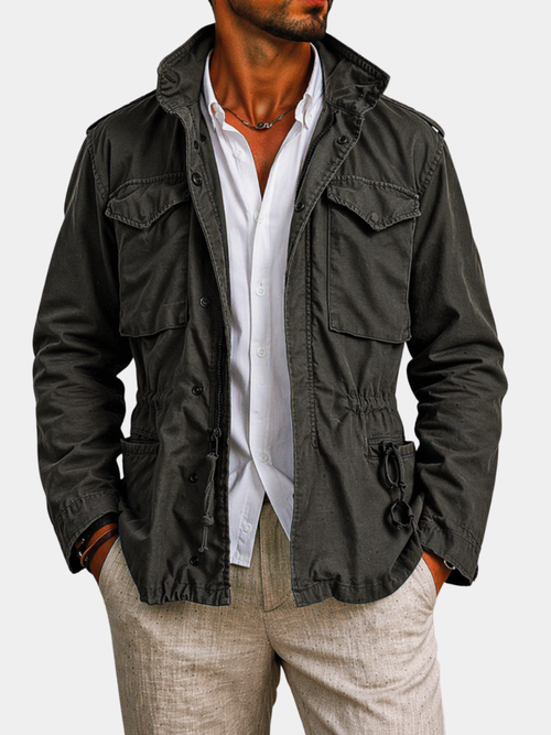 Helvano | Klassische Jacke mit Stehkragen für Herren