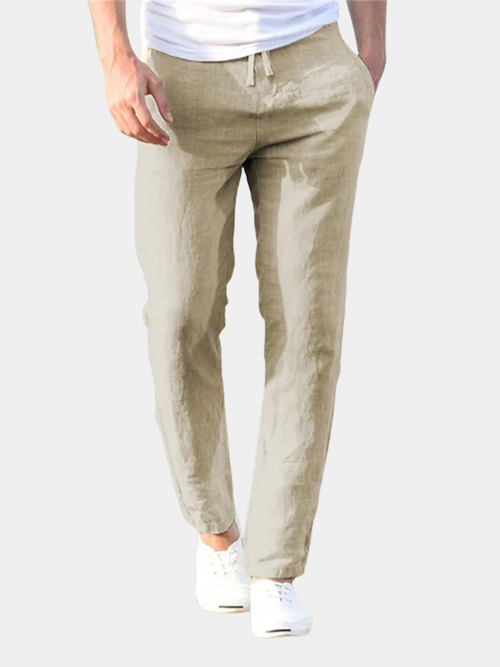 Helvano | Leinenhose für Herren mit Tunnelzug