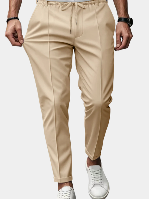 Helvano | Slim-Fit Chino mit Kordelzug für Herren
