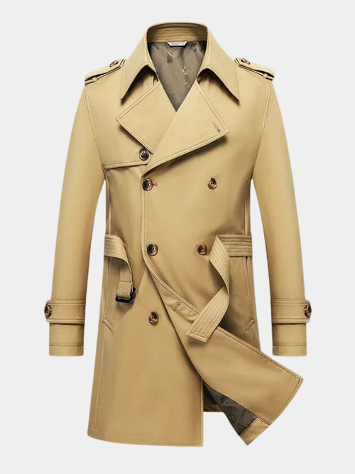 Helvano | Zweireihiger Trenchcoat für Herren