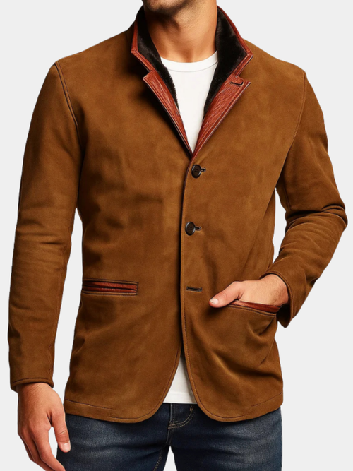 Helvano | Wildlederjacke für Herren in Slim-Fit
