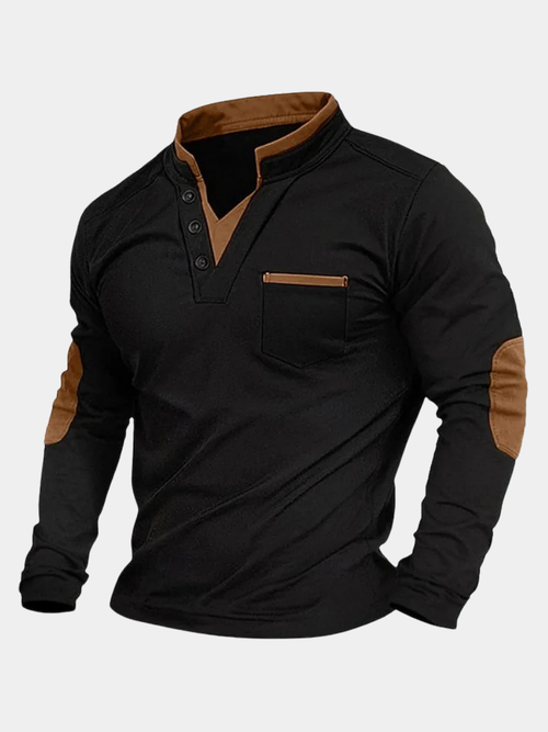 Helvano | Herren Sweatshirt mit V-Ausschnitt