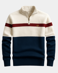 Helvano | Herren-Pullover mit Zip-Kragen