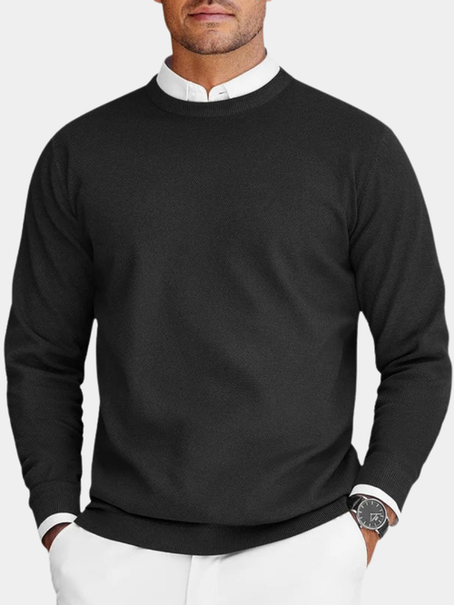 Helvano | Herren-Pullover mit Rundhalsausschnitt