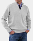 Helvano | Herren Troyer-Pullover mit Halbreissverschluss