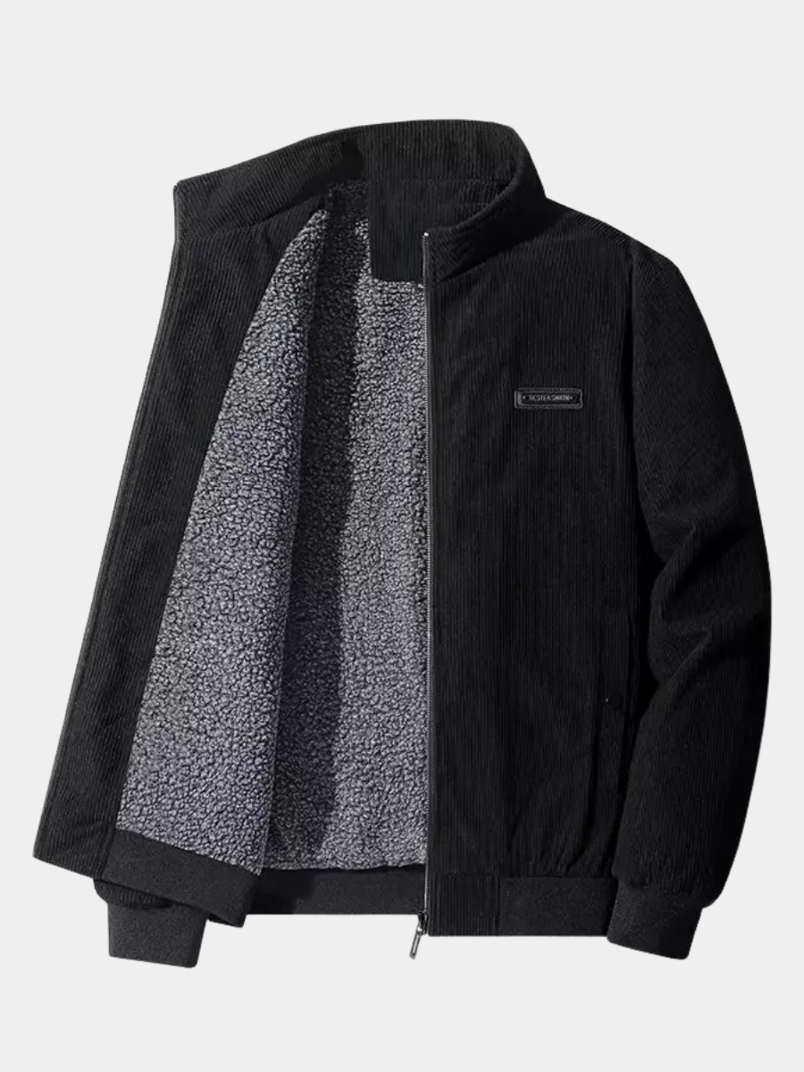 Helvano | Cordhemdjacke mit Fleecefutter für Herren