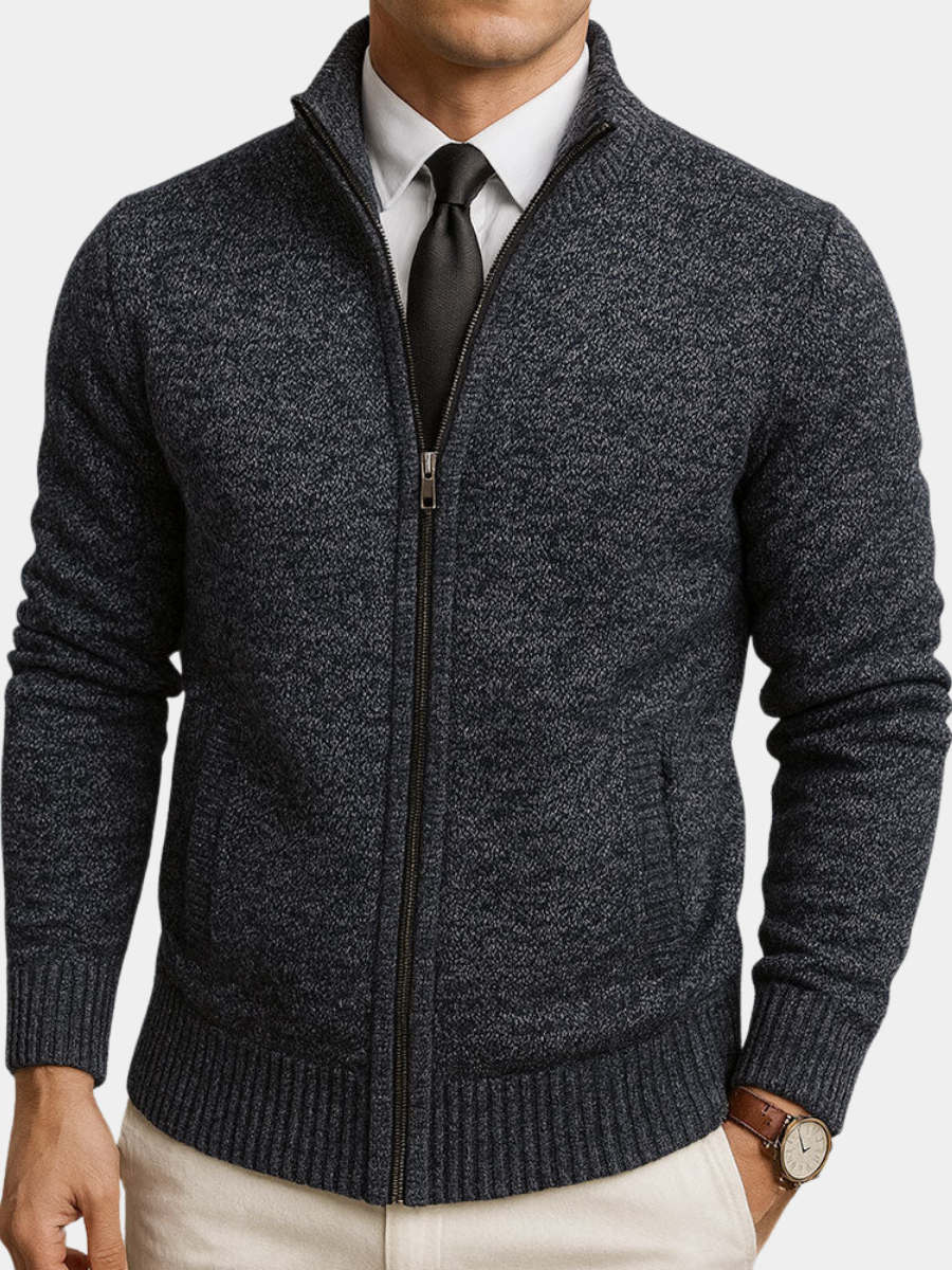 Helvano | Herren-Strickjacke aus Wollmischung