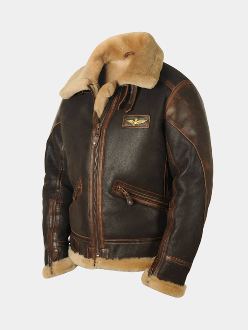 Helvano | Klassische Fliegerjacke für Herren in Braun