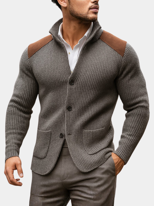 Helvano | Strukturierter Strickblazer für Herren