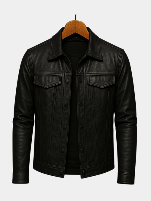 Helvano | Herren Bikerjacke aus Kunstleder
