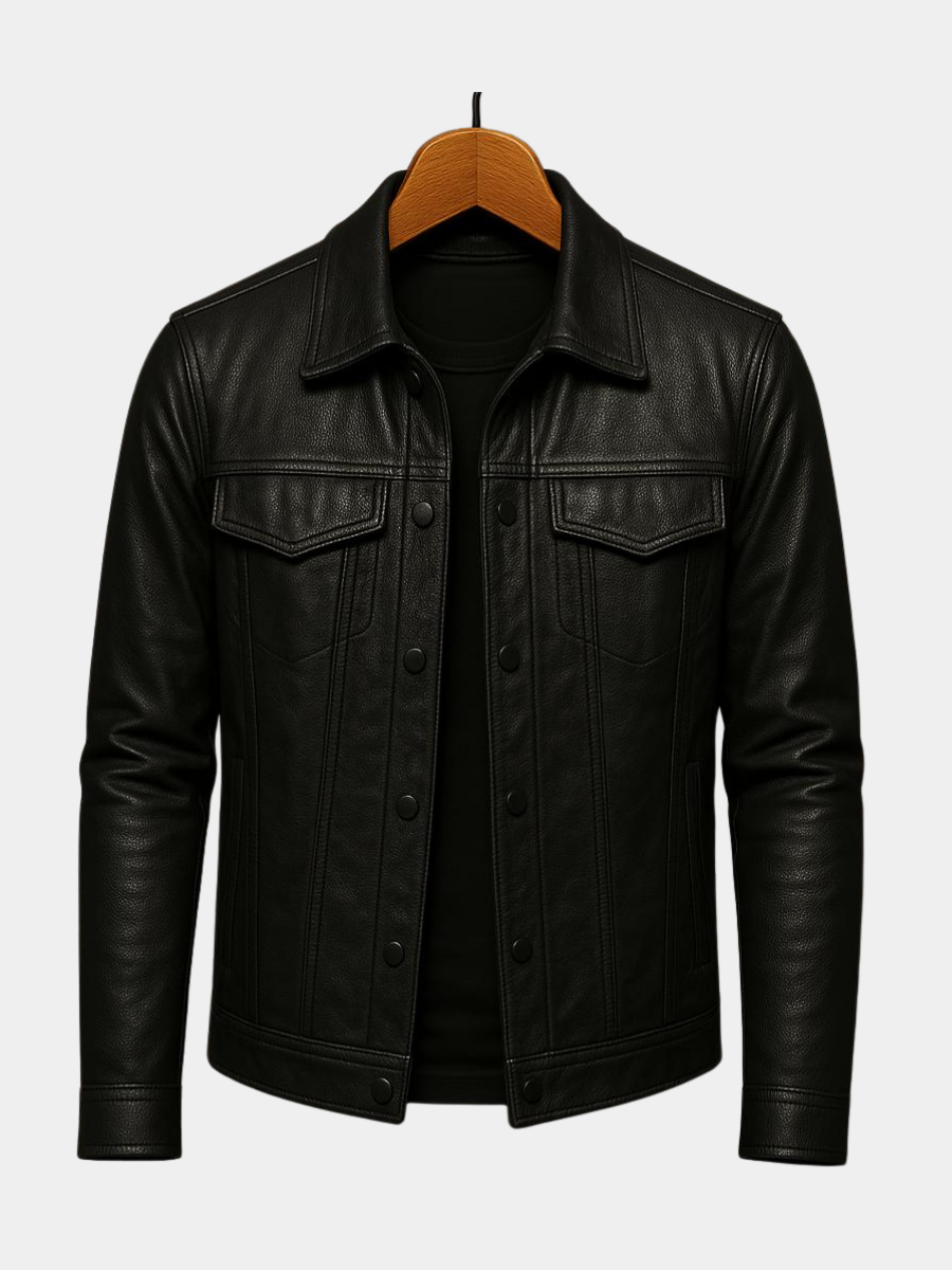 Helvano | Herren Bikerjacke aus Kunstleder