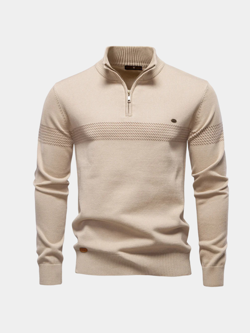 Helvano | Strick-Troyer mit Halfzip für Herren
