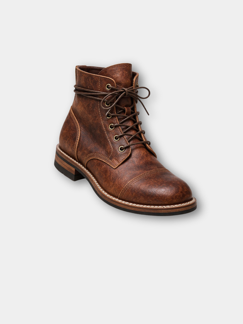 Helvano | Robuste Herrenstiefel in Hellbraun