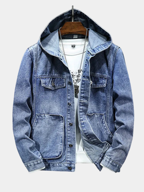 Helvano | Denim-Sweatshirt im Retro-Look für Herren