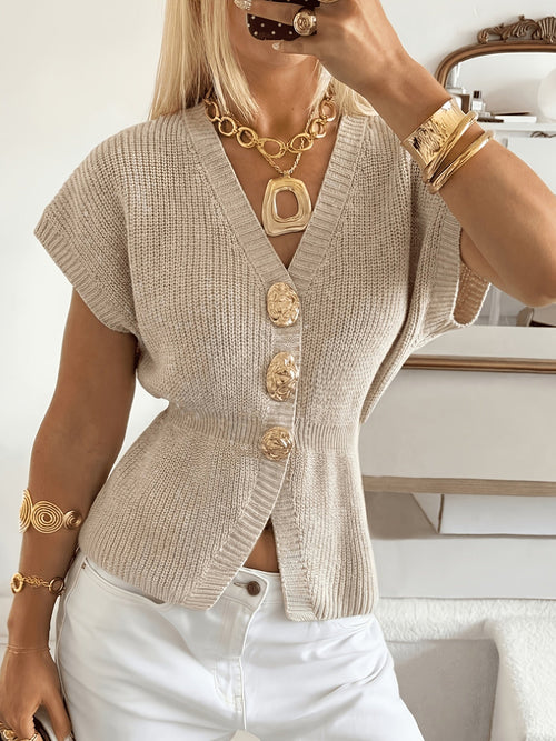 Helvano | Strickjacke mit Knopfleiste für Damen