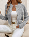 Helvano | Strukturierte Strickjacke mit Knopfleiste für Damen