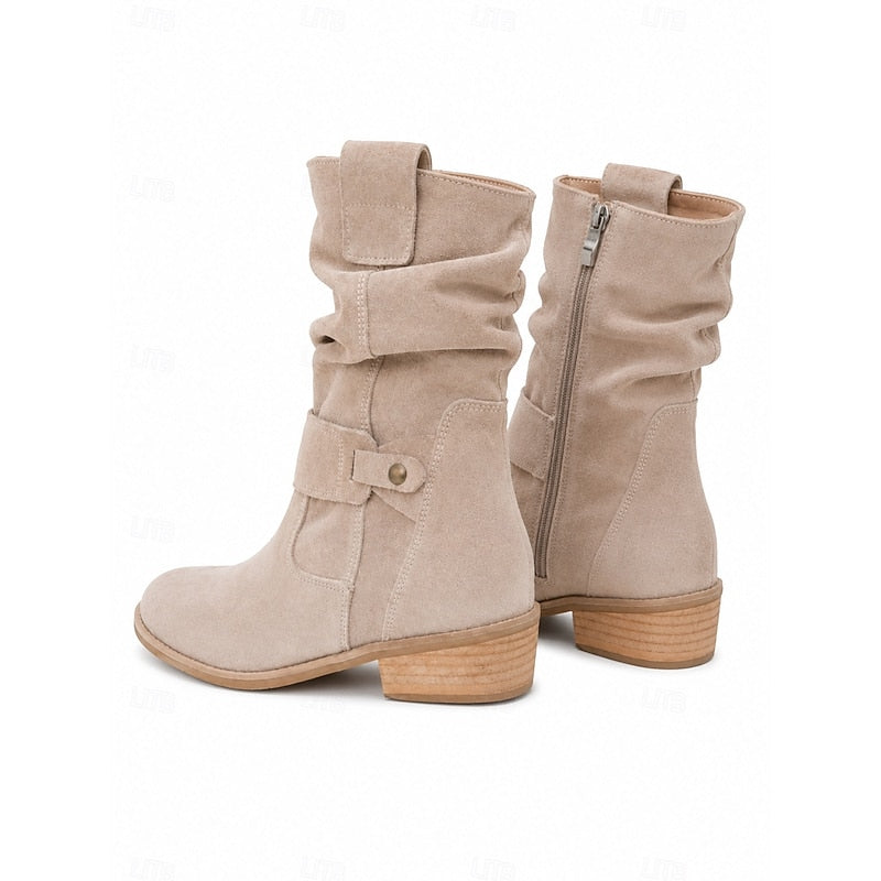 Helvano | Slouchy-Stiefeletten mit Schnalle für Damen