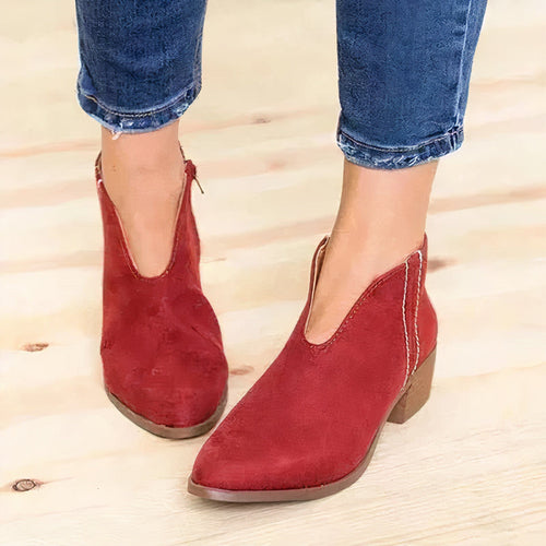 Helvano | Damen Ankle Boots mit spitzer Zehe