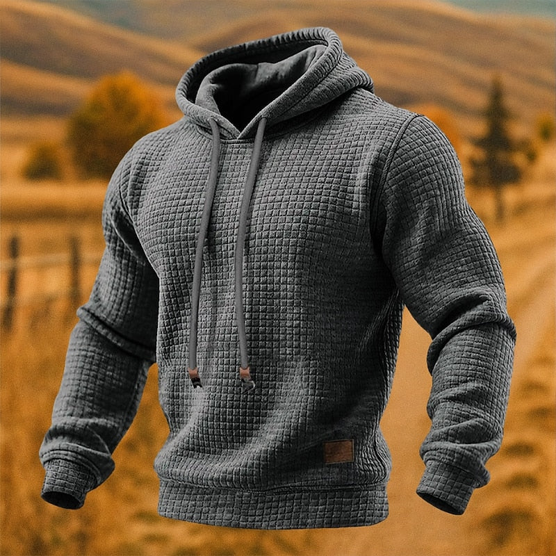 Helvano | Strukturierter Hoodie für Herren