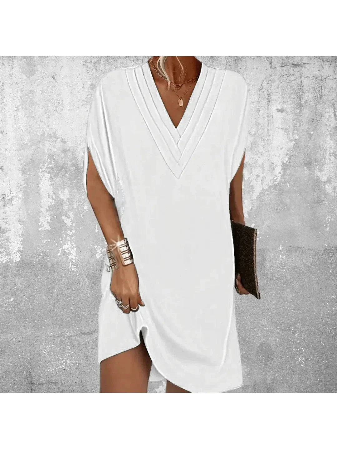 Helvano | Tunika-Kleid mit V-Ausschnitt für Damen