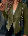 Helvano | Drapierte offene Jacke für Damen