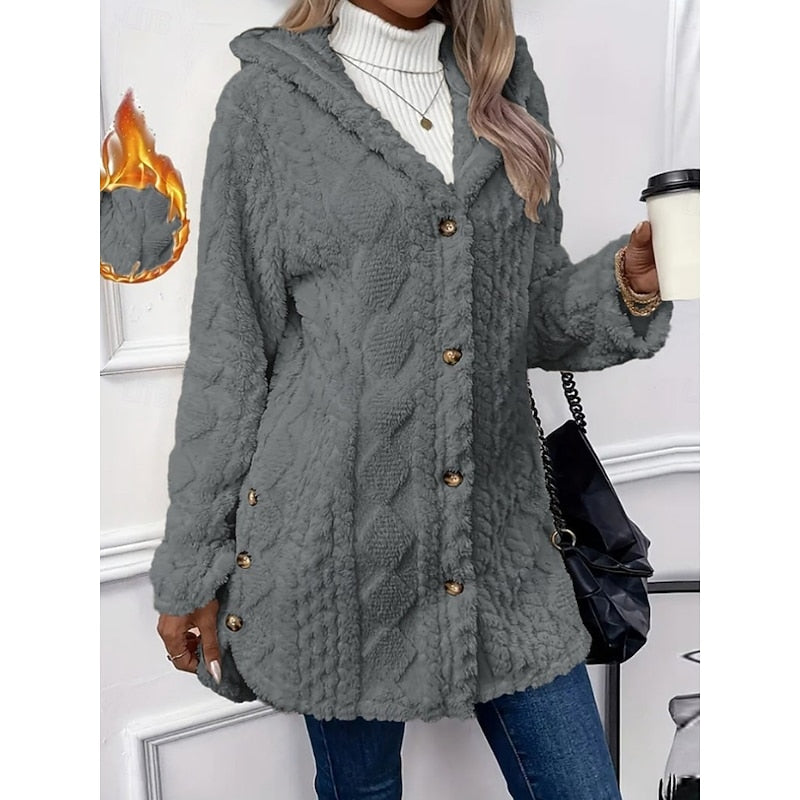 Helvano | Warme Kapuzenjacke für Damen