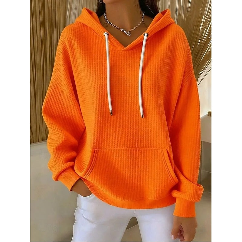 Helvano | Struktur-Hoodie mit Tunnelzug