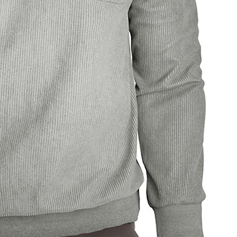 Helvano | Strukturierter Herren-Pullover mit Knopfleiste