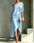 Helvano | Asymmetrisches Midikleid für Damen