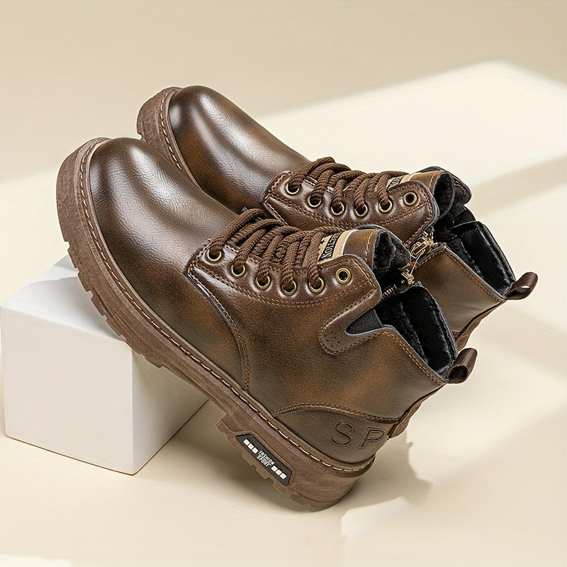 Helvano | Gefütterte High-Top-Schnürstiefel für Herren