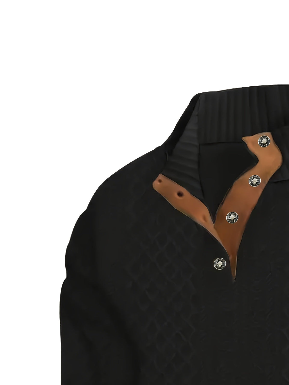 Helvano | Henley-Strickpullover mit Stehkragen für Herren