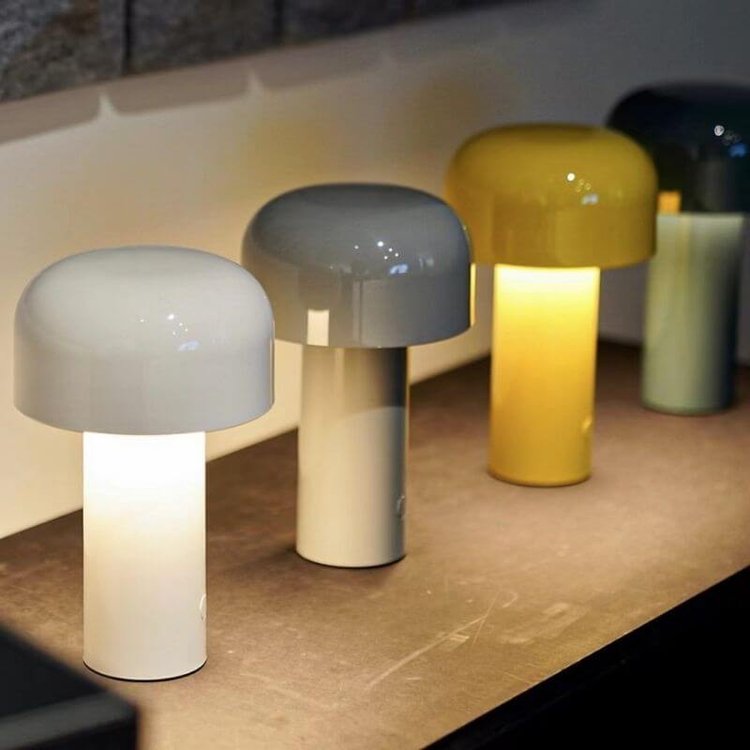 Helvano | Wiederaufladbare Pilz-Tischlampe