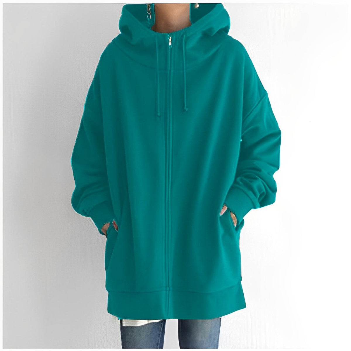 Helvano | Fleece-Hoodie mit Reissverschluss für Damen
