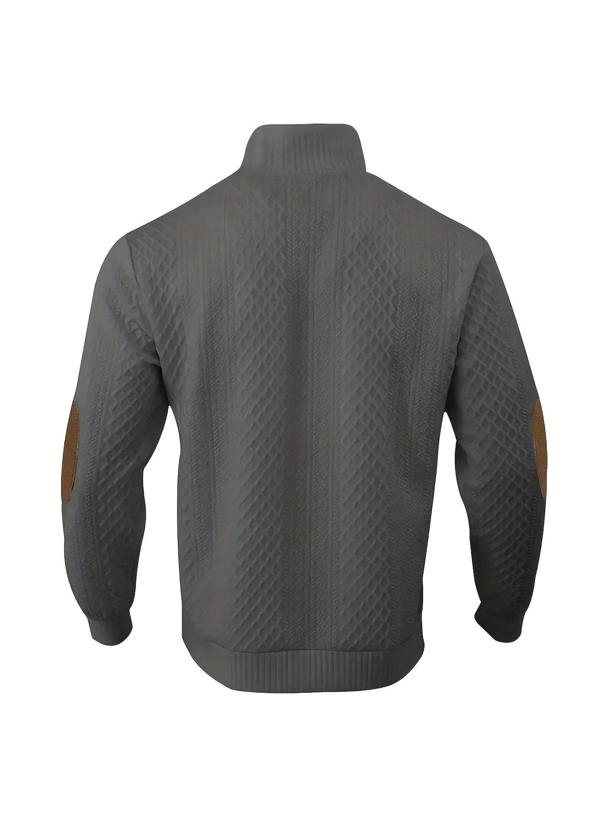 Helvano | Strukturierter Herren-Pullover mit Stehkragen