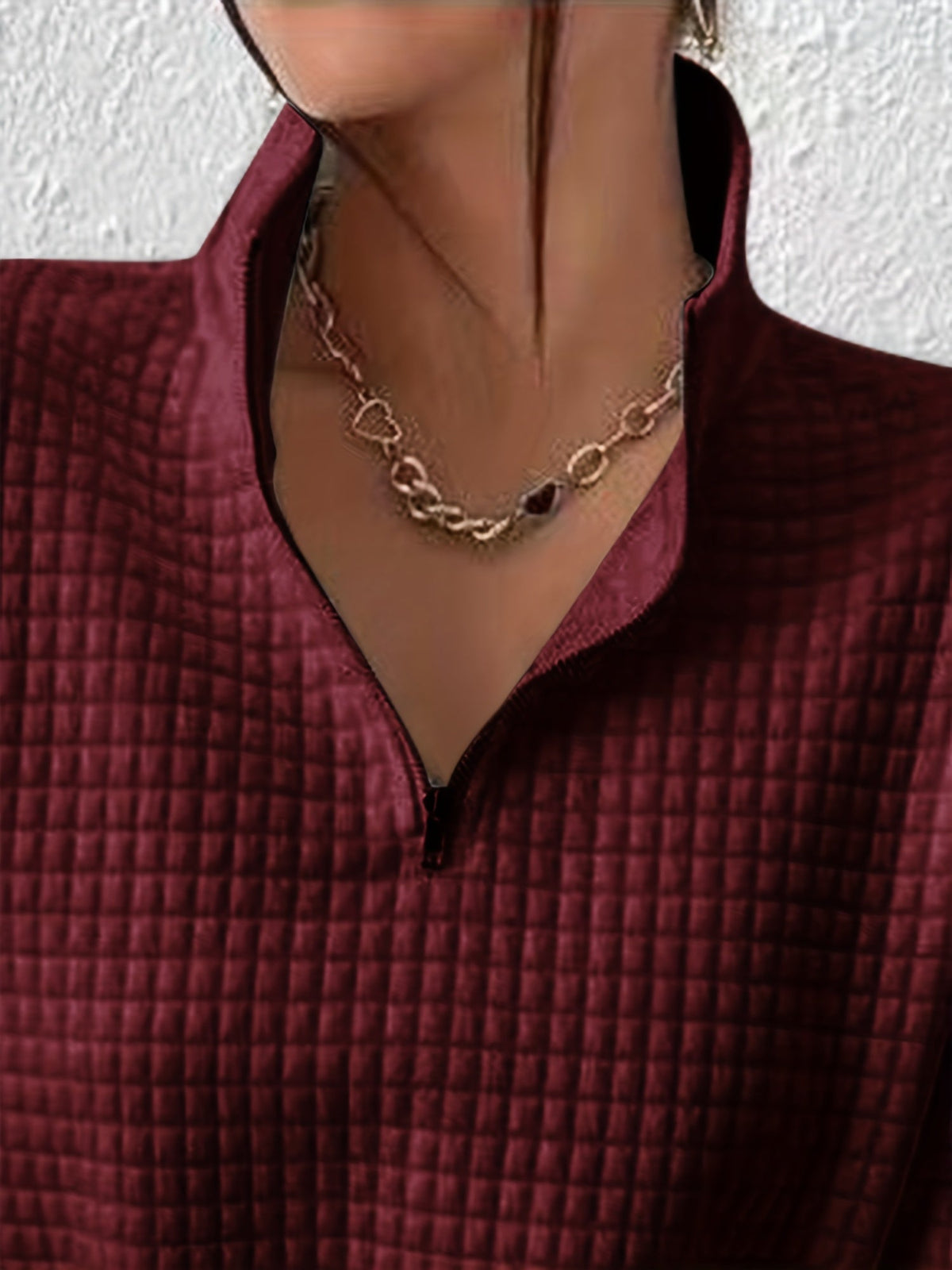 Helvano | Lockerer Half-Zip-Pullover für Damen