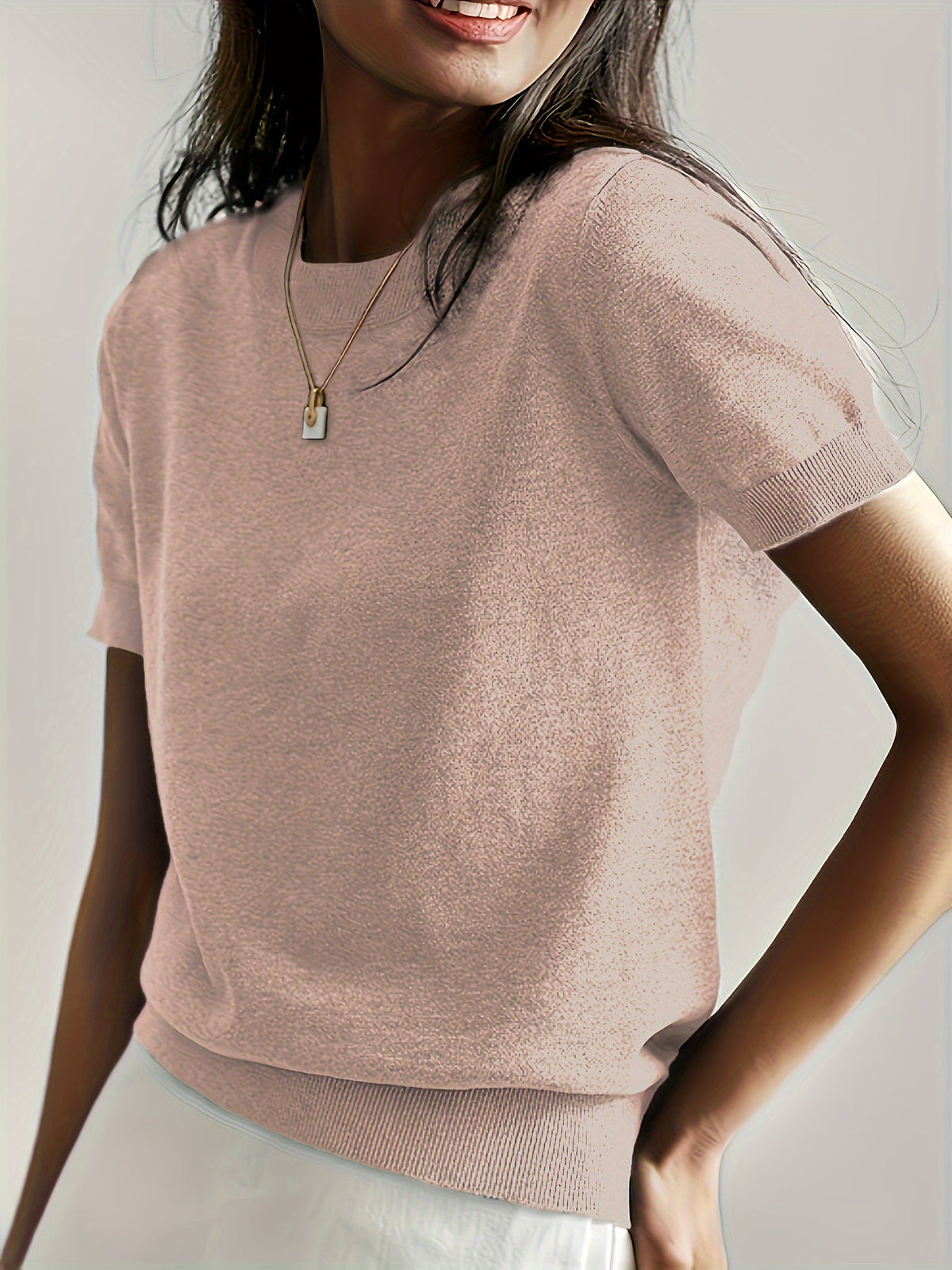 Helvano | Feinstrick-Kurzarmpullover für Damen