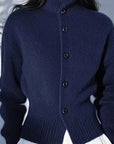 Helvano | Strickjacke mit Stehkragen für Damen